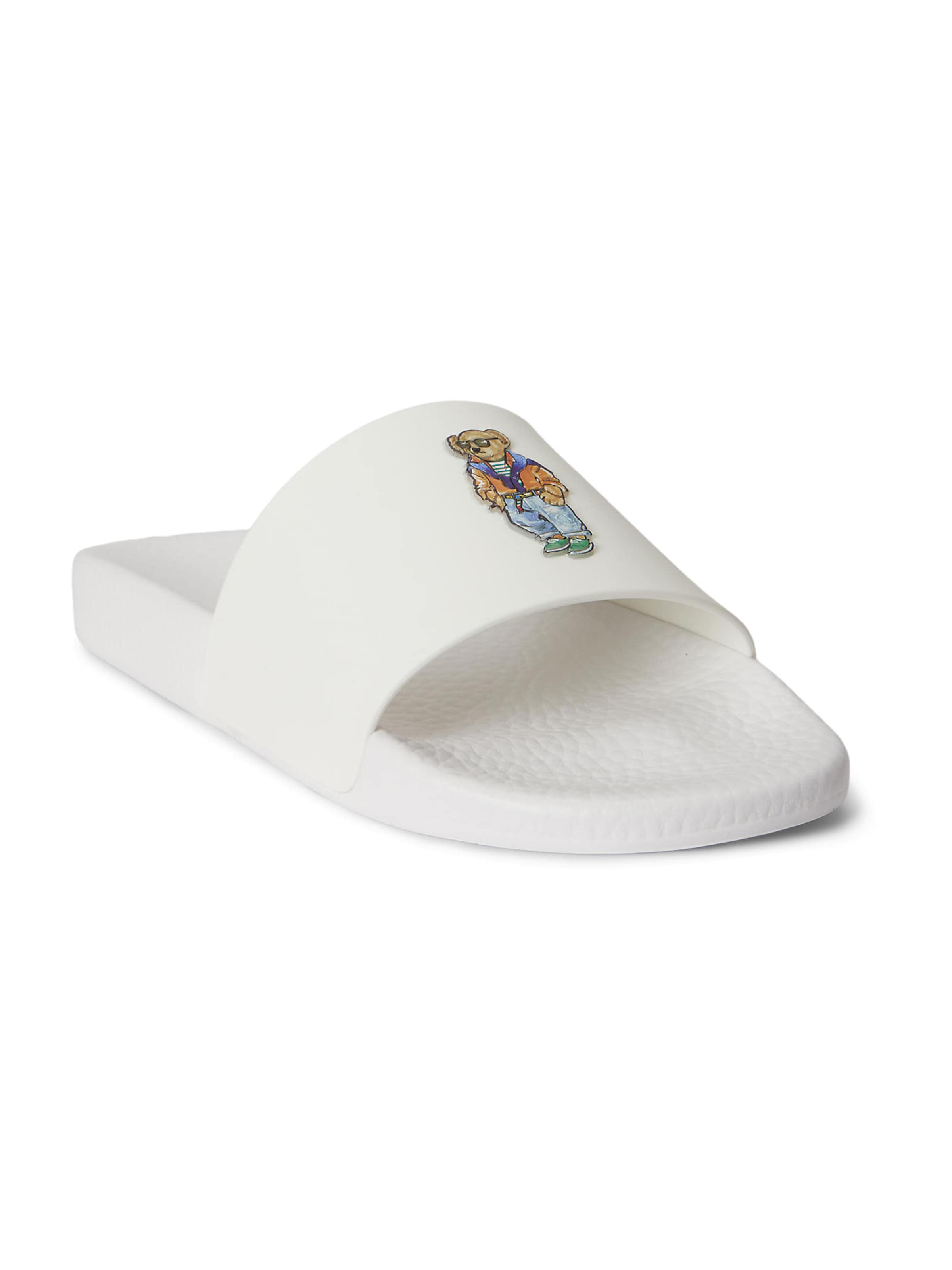 Polo Ralph Lauren Muiltjes in Wit: voorkant