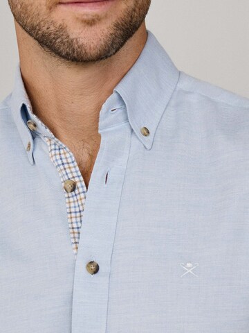 Hackett London Slim fit Overhemd in Blauw