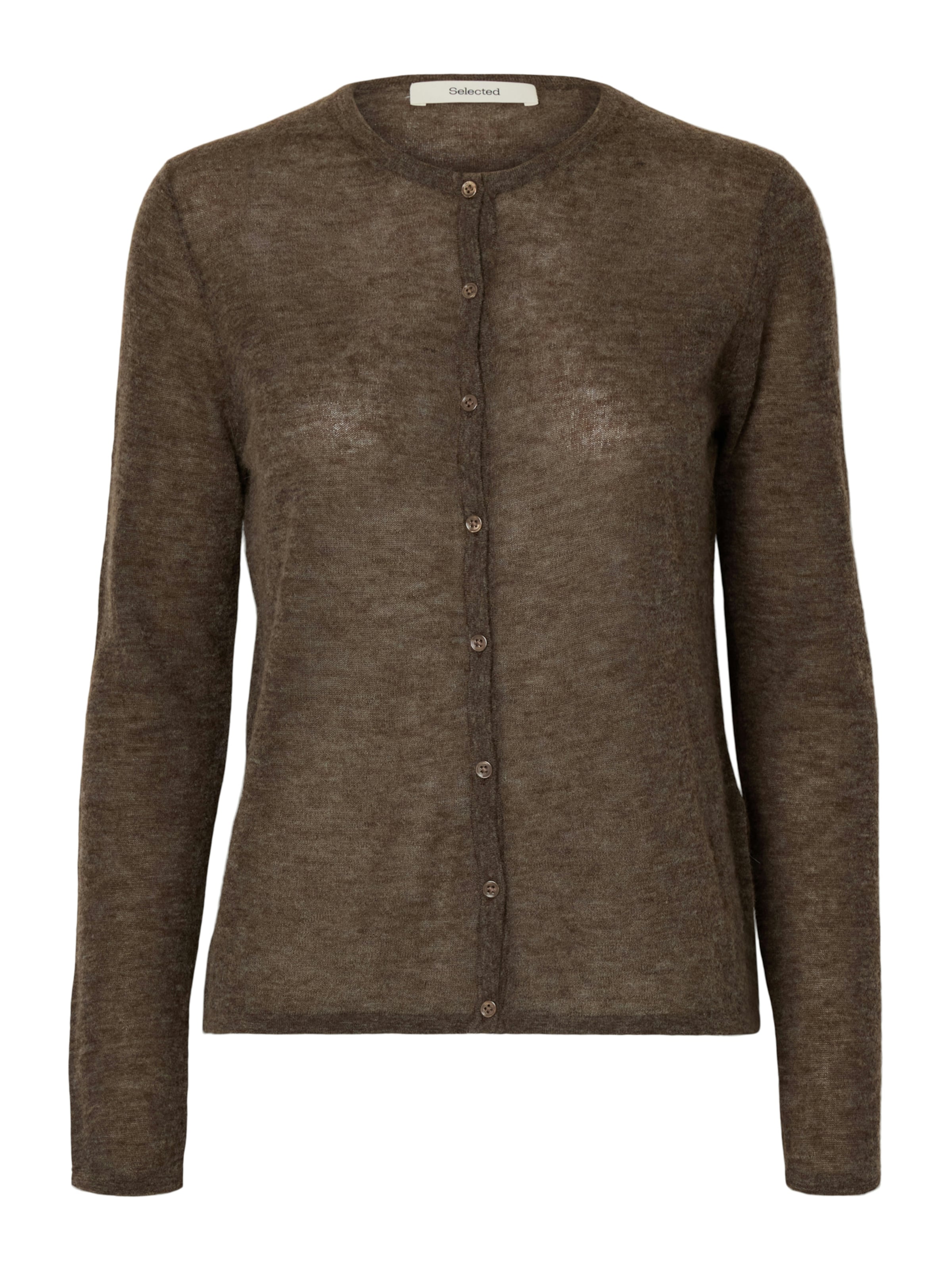 SELECTED - Cárdigan 'SLFSHIRLEY' en marrón: frente