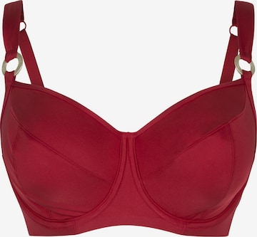 LingaDore T-shirt Bikini Top in Red: front