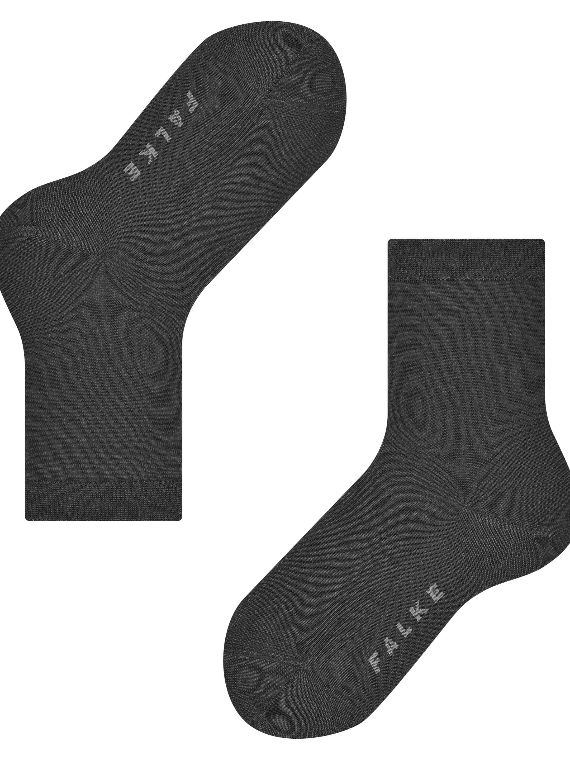 FALKE Socks 'Cotton Finesse' in Black