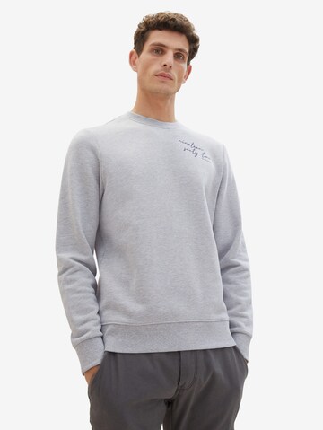 TOM TAILOR Sweatshirt in Grau