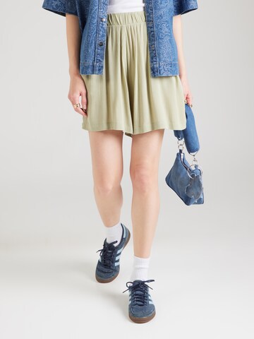 Wide leg Pantaloni 'Marrakech' di ICHI in verde: frontale