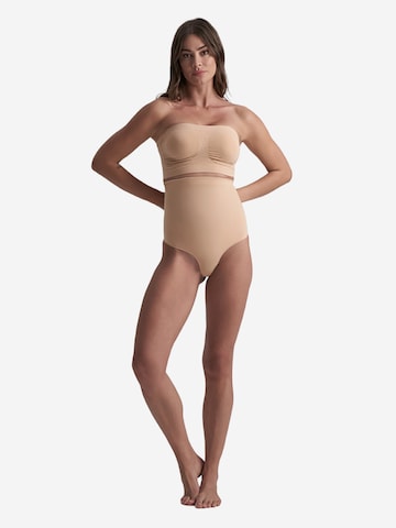 Bye Bra Shapingslip 'Soft Touch Seamless High Waist Thong' in Beige