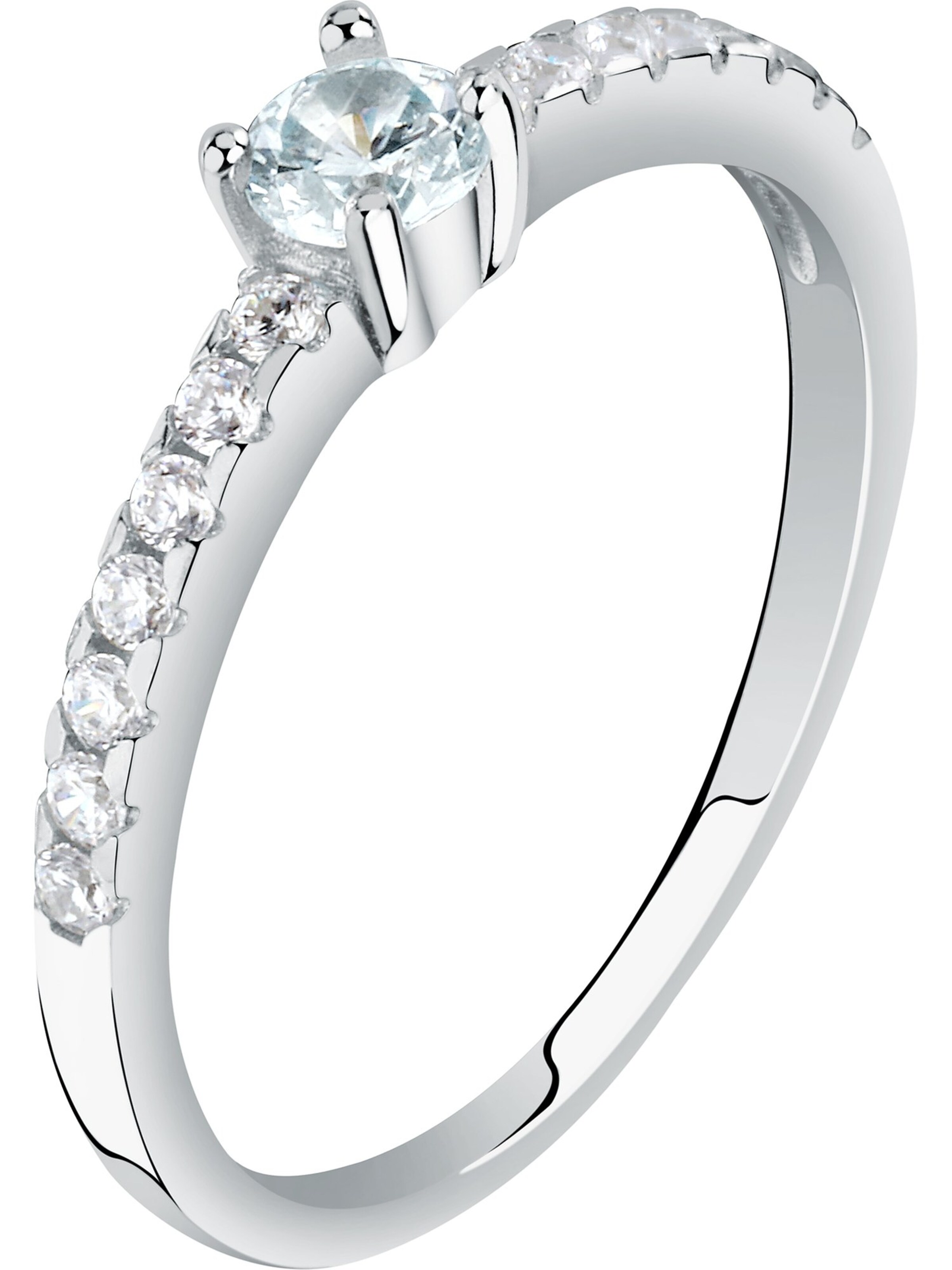 La Petite Story Ring in Silver: front