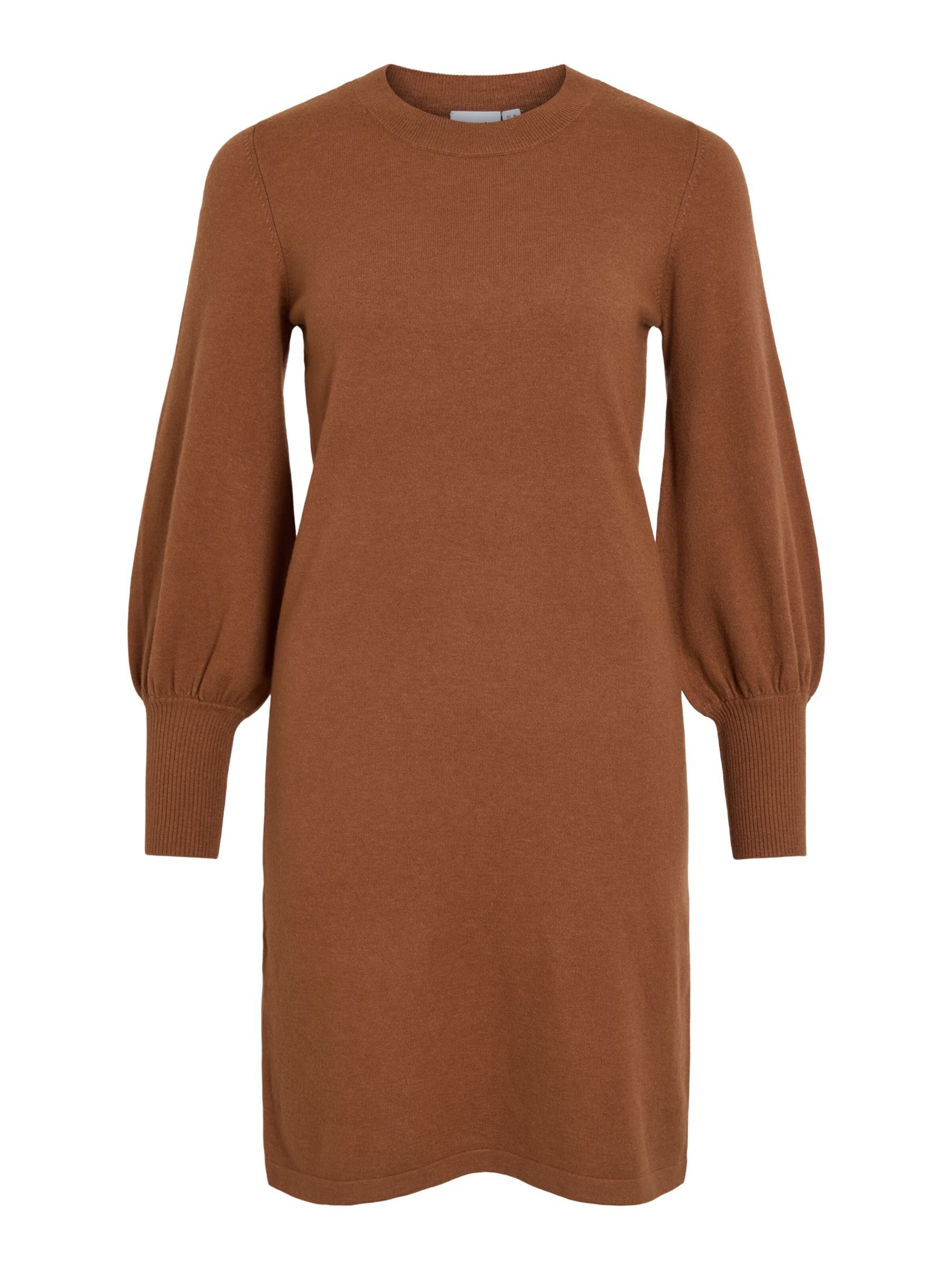 VILA - Vestido de punto 'VIKerry' en marrón: frente
