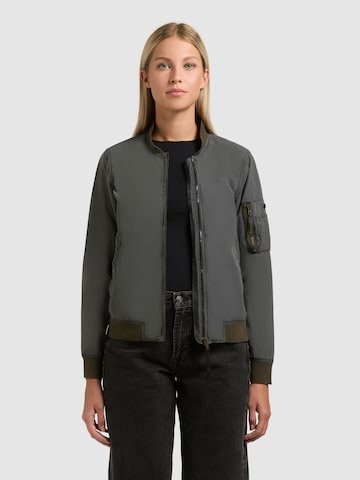 khujo Übergangsjacke 'Denz' in Grün: Vorderseite