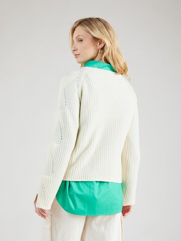 Sisley Pullover in Weiß