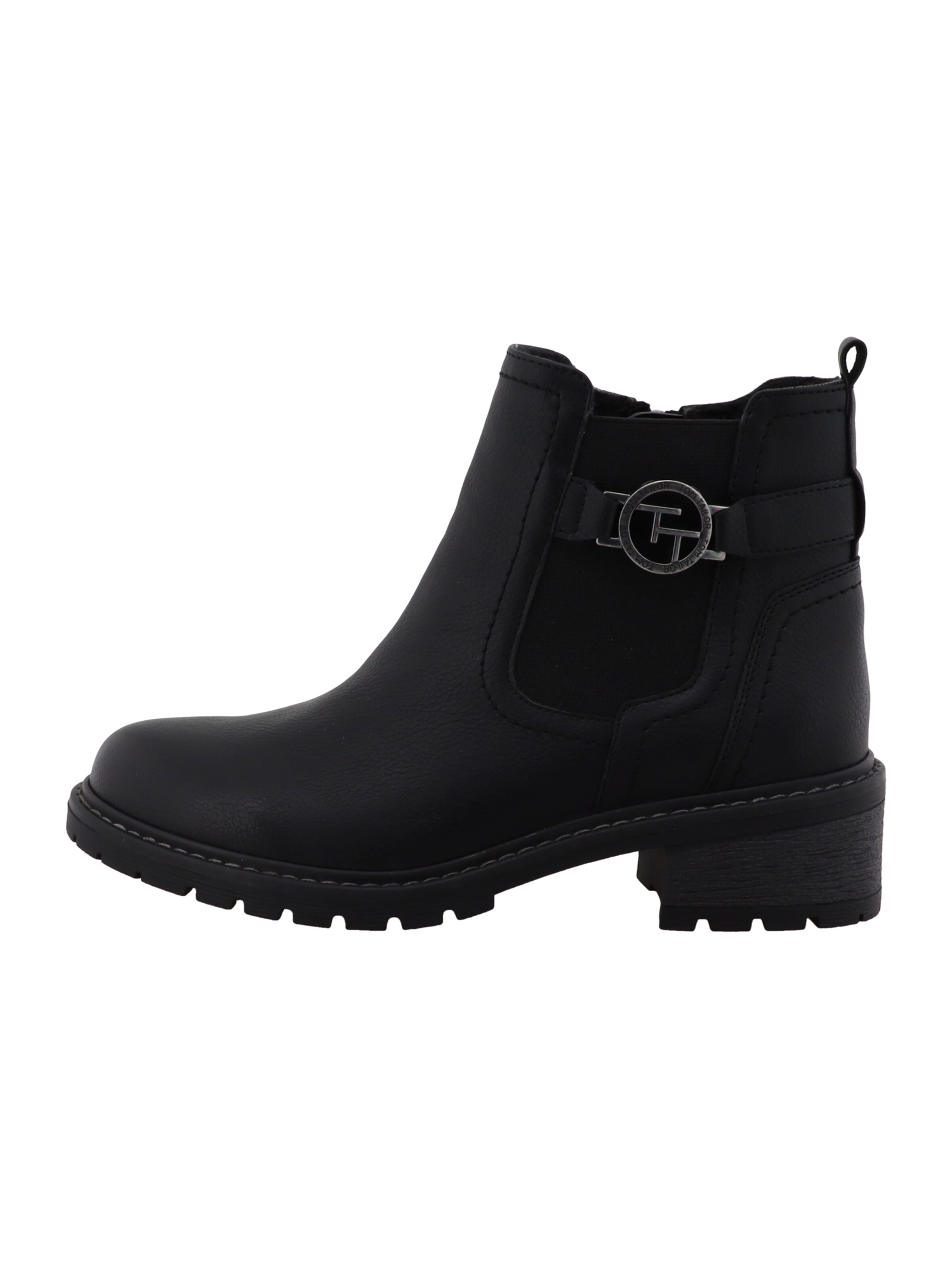 Bottines TOM TAILOR en noir : devant