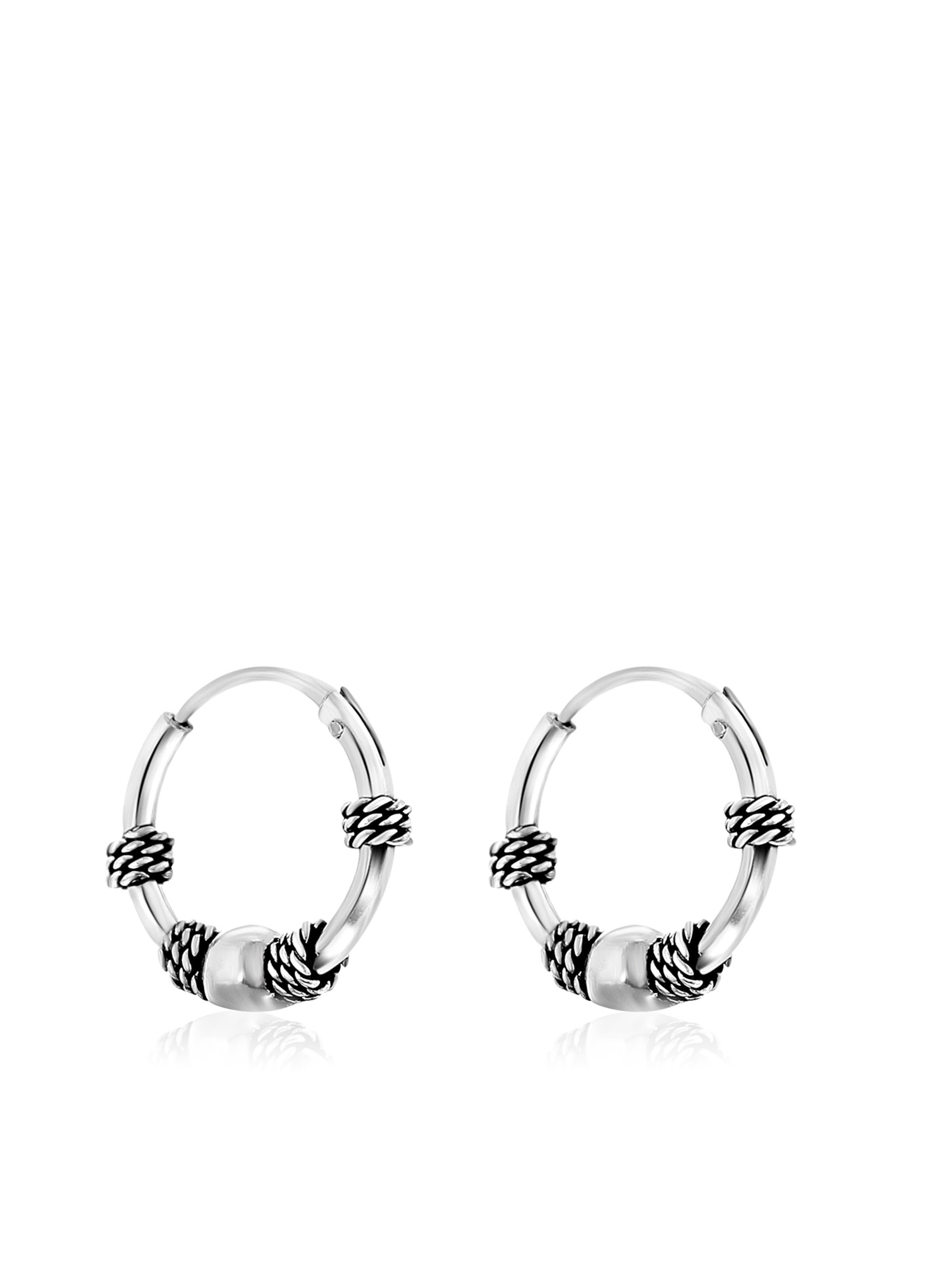 Lucardi Oorbellen in Zilver: voorkant