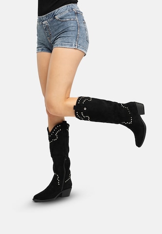 Stivale da cowboy di Salinyang in nero