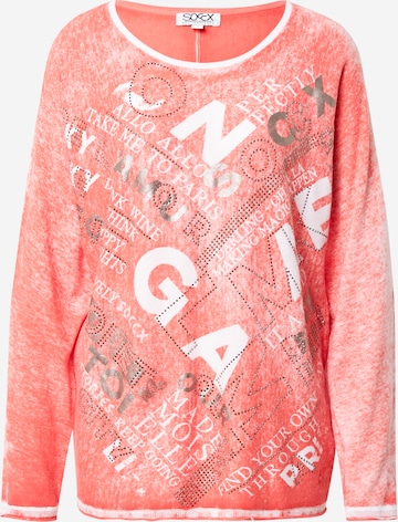 Soccx Sweater 'Oh La La Paris' in Red: front