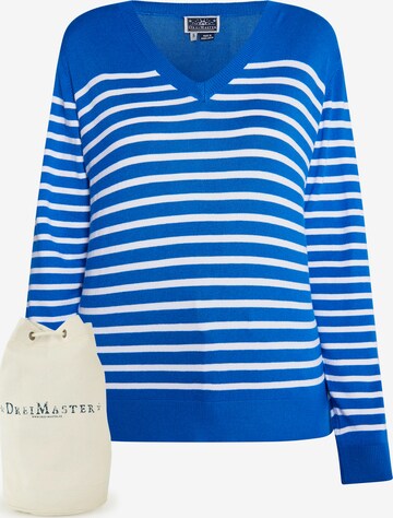 DreiMaster Maritim Set: Pullover und Tasche in Blau: predná strana