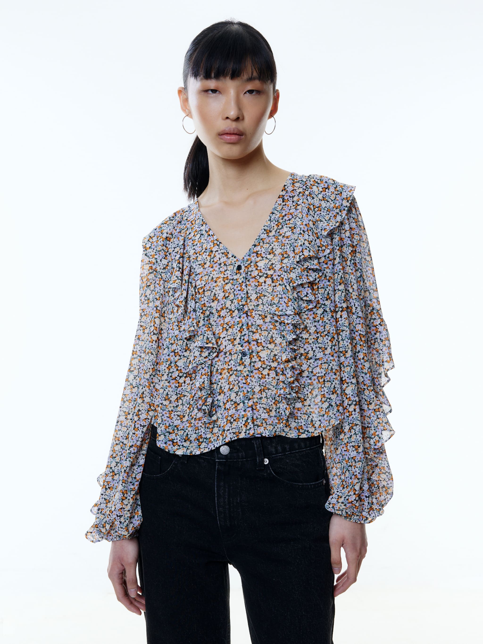 EDITED Bluse 'Ellis' lyseblå