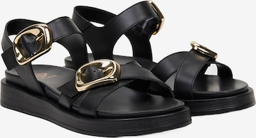 Desa Sandals 'Sandalen' in Black: front
