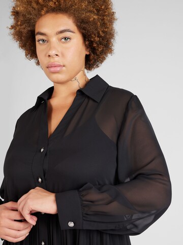 SAMOON Košilové šaty – černá