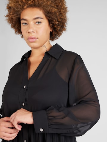 Rochie tip bluză de la SAMOON pe negru