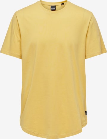 geltona Only & Sons Standartinis modelis Marškinėliai 'MATT': priekis