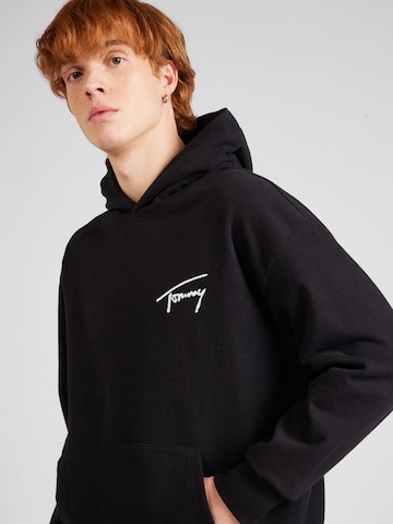 Tommy Jeans - Casaco em moletão em preto