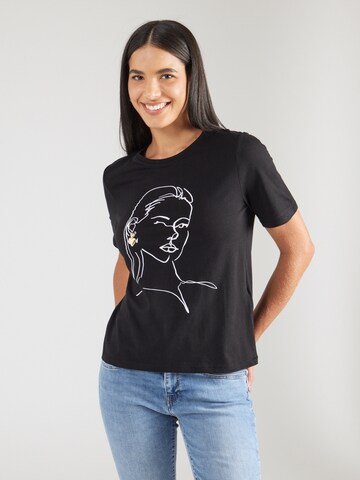 ONLY Shirt 'ONLViolet' in Zwart: voorkant