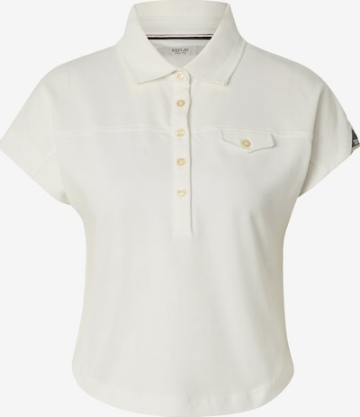 REPLAY Poloshirt in L in weiß, Produktansicht