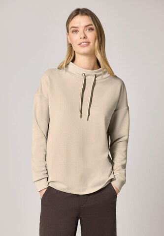 STREET ONE Sweatshirt in Beige: front