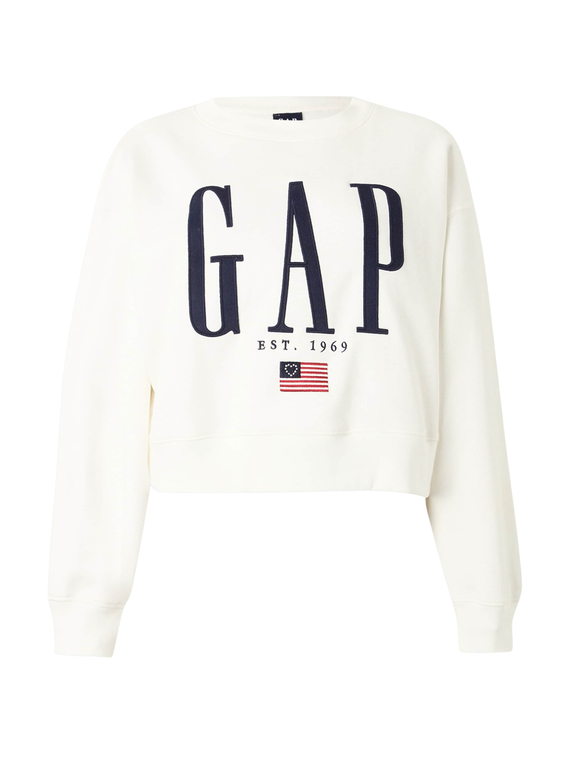 GAP Sweatshirt in Weiß: Vorderseite