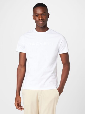 Hackett London قميص 'ESSENTIAL' بلون أبيض: الأمام