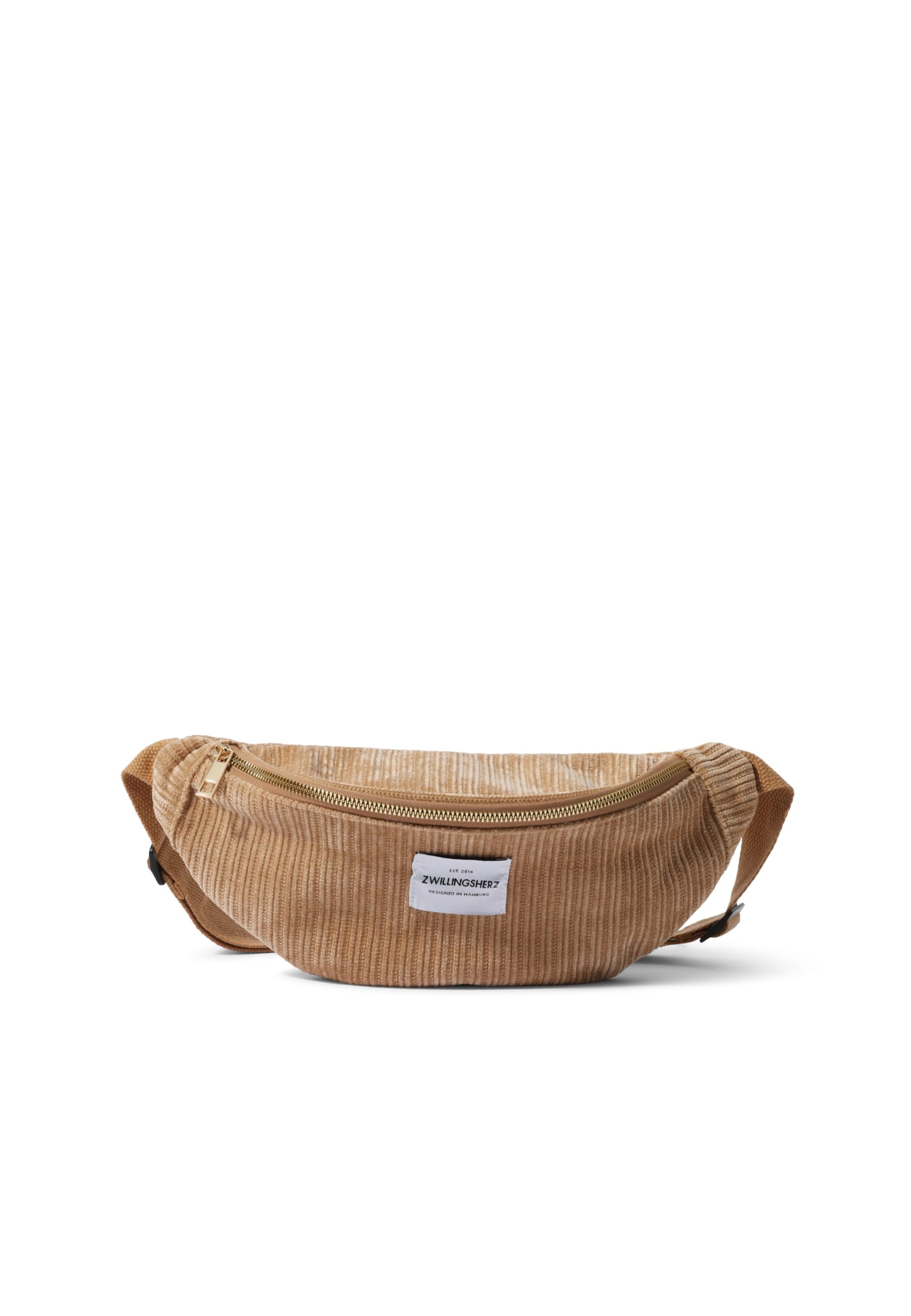 Zwillingsherz Fanny Pack 'UNI' in Beige: front