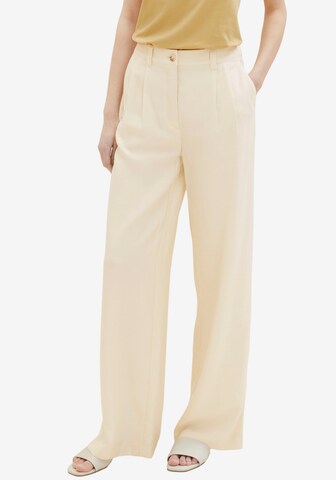 TOM TAILOR Loose fit Pants in Beige: front