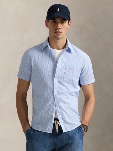 Polo Ralph Lauren - Regular Fit Camisa em azul: frente