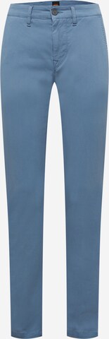 BOSS Chino 'Schino Taber' in Blauw: voorkant