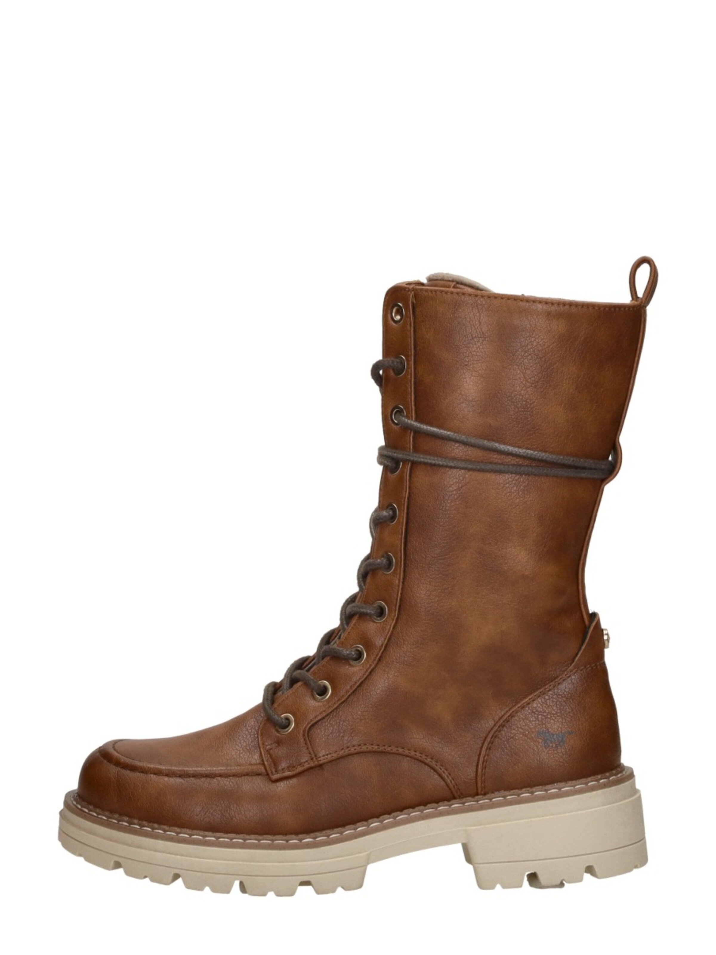 MUSTANG Lace-up shoe 'Veterschoenen Hoog' in Brown: front