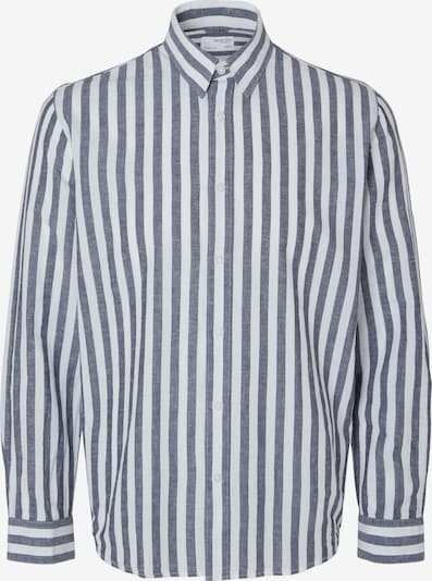 SELECTED HOMME Button Up Shirt in Night blue / White, Item view