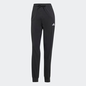 ADIDAS SPORTSWEAR - Tapered Pantalón deportivo en negro: frente