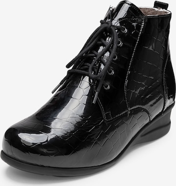 VITAFORM Schnürstiefelette in Schwarz: Vorderseite