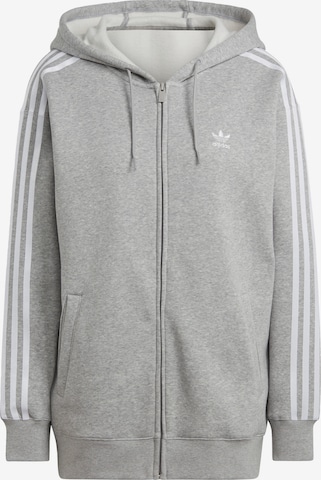 ADIDAS ORIGINALS Sweatjakke 'Adicolor Classics' i grå: forside