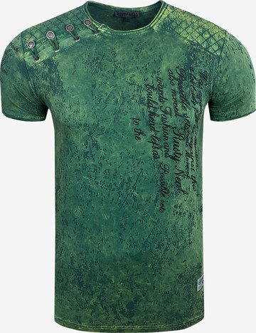 Rusty Neal Shirt in Groen: voorkant