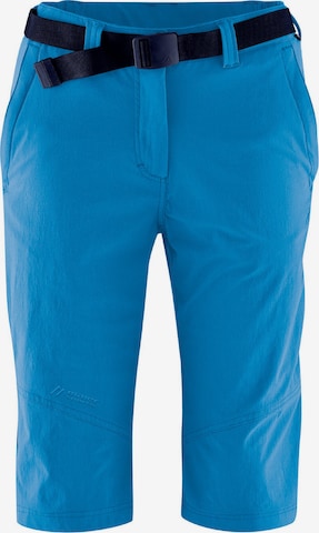 Maier Sports Slim fit Outdoor Pants in Blue: front