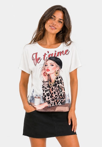 Key Largo - Camiseta 'Femme' en blanco: frente