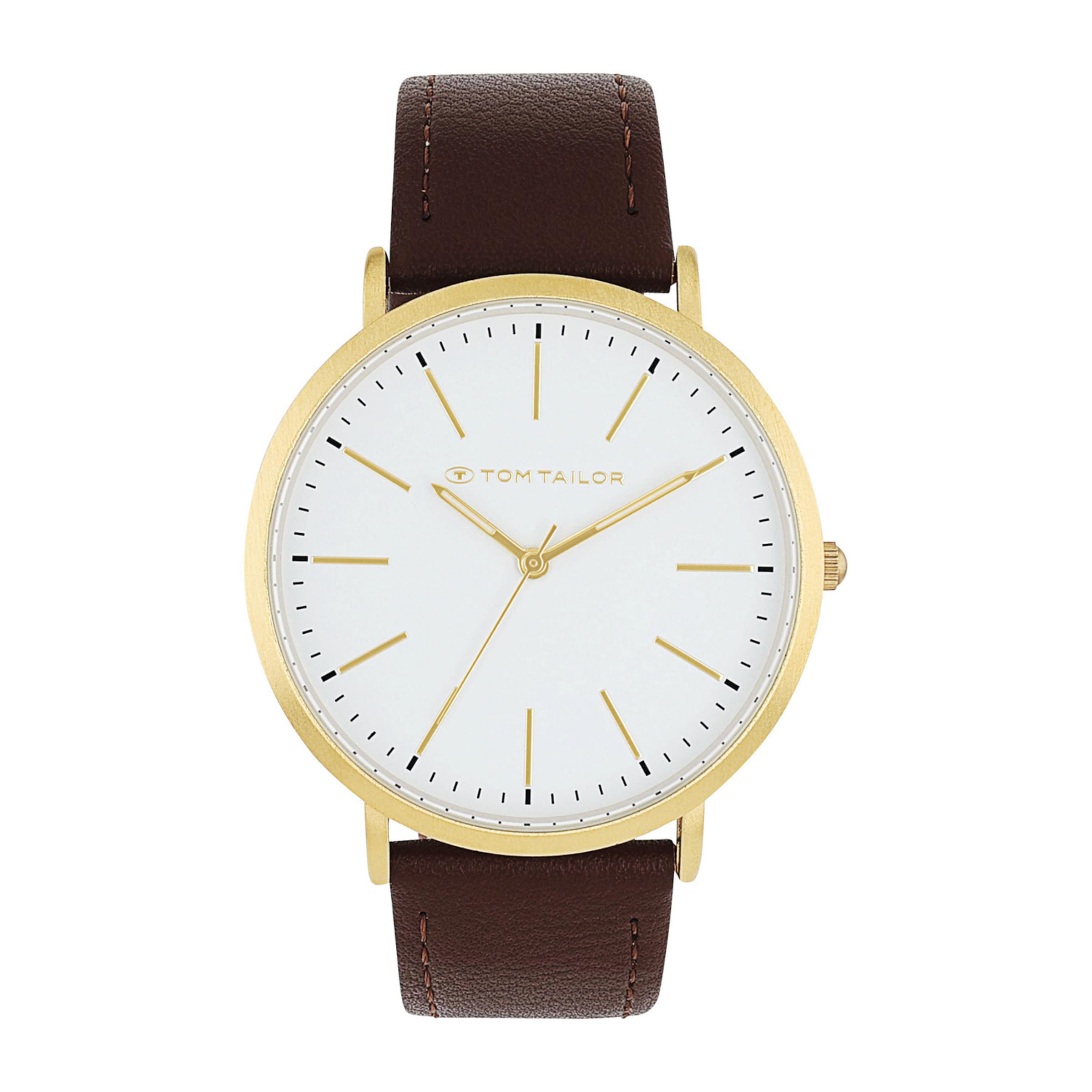 TOM TAILOR Uhr in Braun: Vorderseite