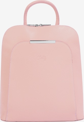 Sac à dos Cluty en rose : devant