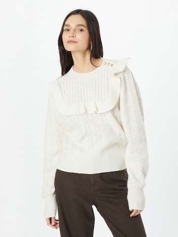 Pull-over 'Selin' Lindex en blanc : devant