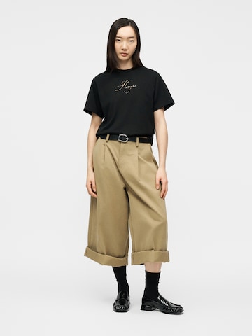 HUGO Póló 'Vintage Tee_23' - fekete