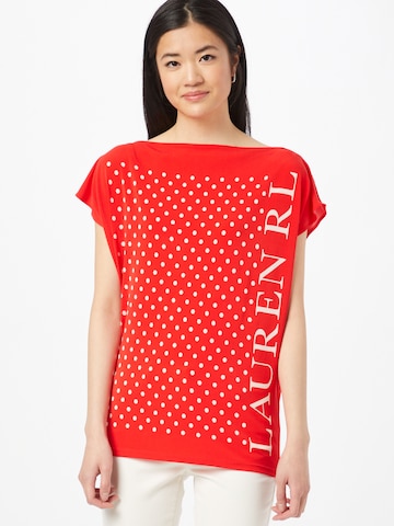 Lauren Ralph Lauren - Camisa 'Andrenita' em vermelho: frente