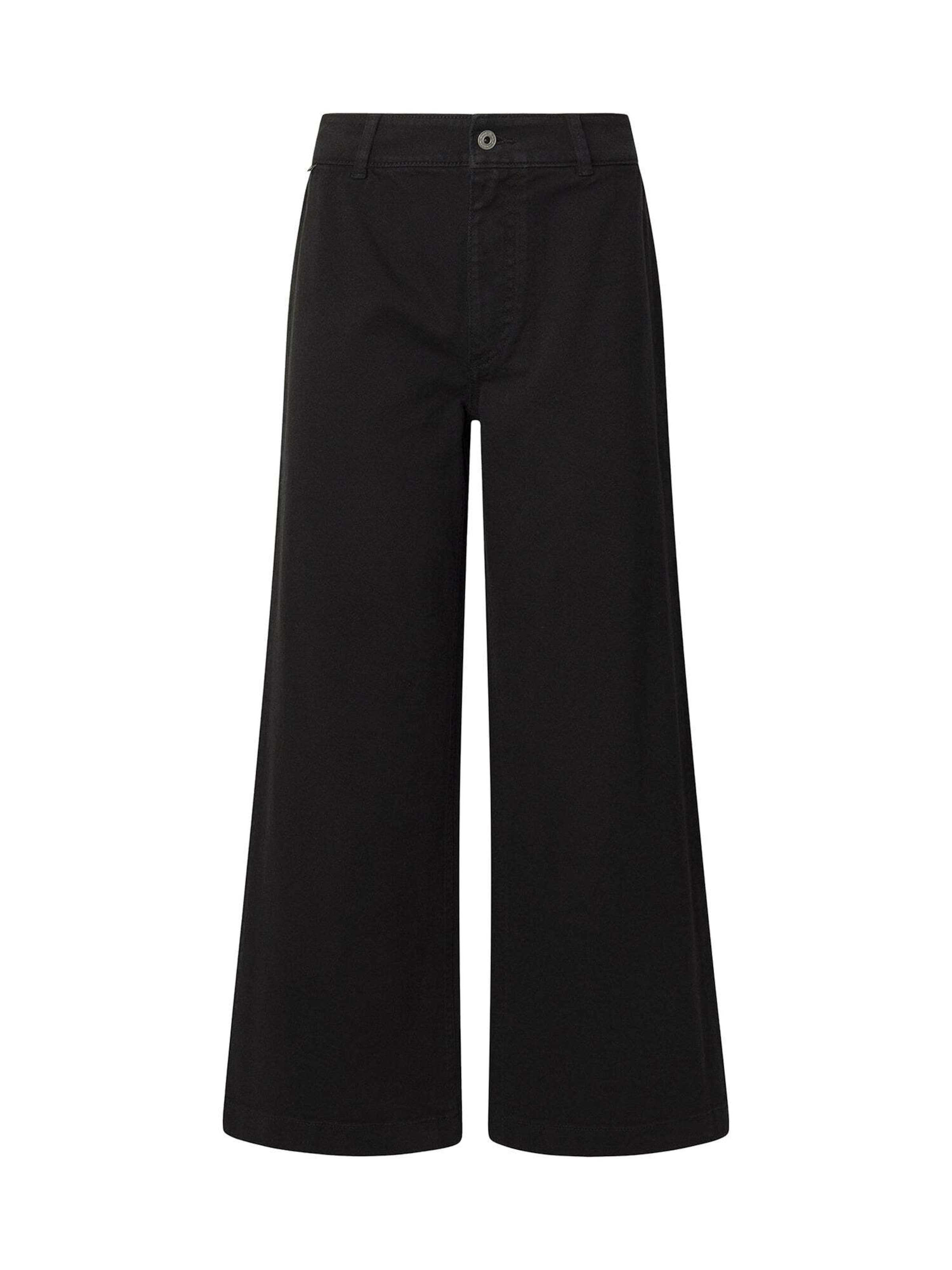 Wide leg Pantaloni 'Tania' di Pepe Jeans in nero: frontale
