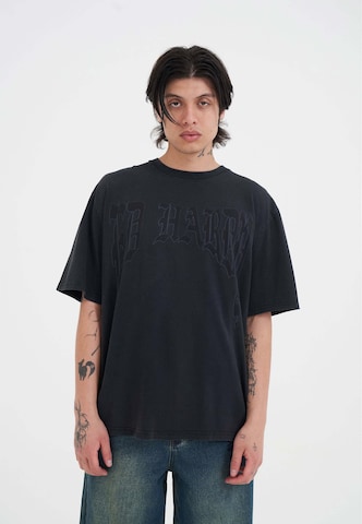 Ed Hardy T-Shirt 'Drag Battle' in Grau: Vorderseite