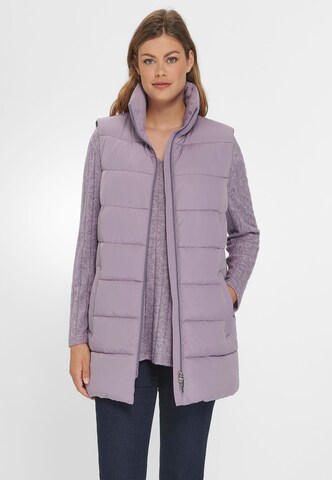 Gilet Anna Aura en violet : devant