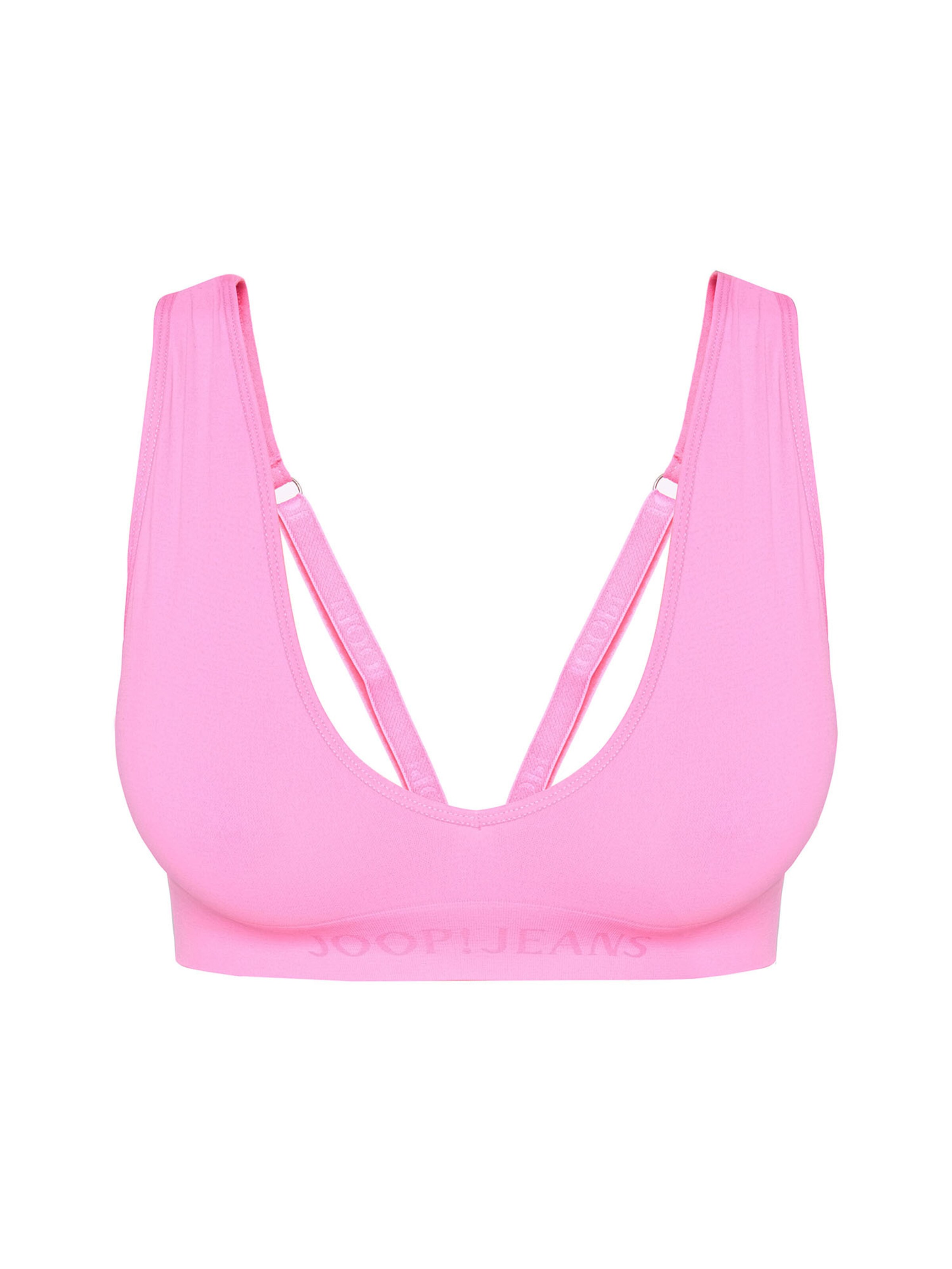 JOOP! Jeans Bralette Bra ' Seamfree ' in Pink: front
