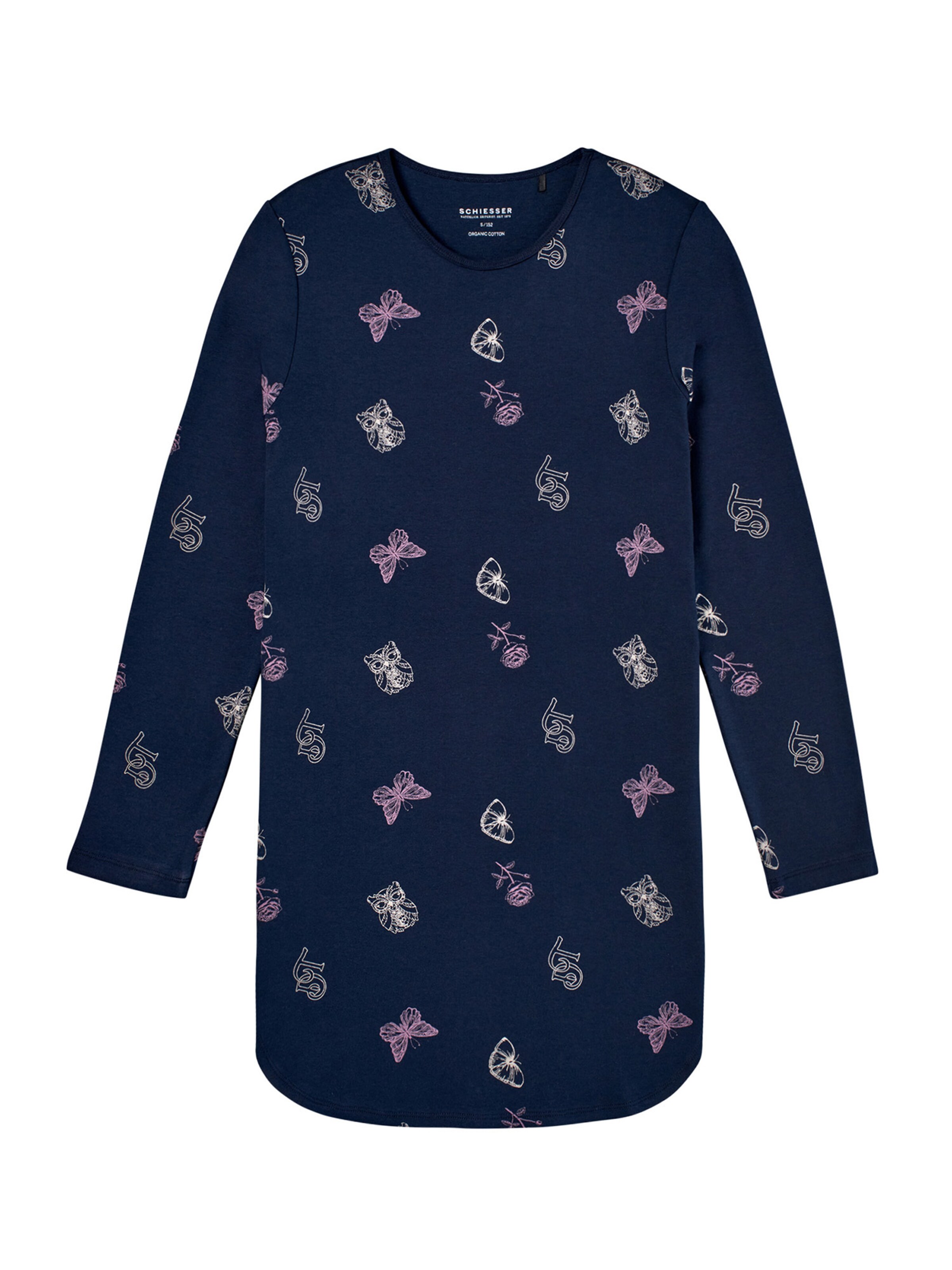 Chemise de nuit ' Nightwear ' SCHIESSER en bleu : devant